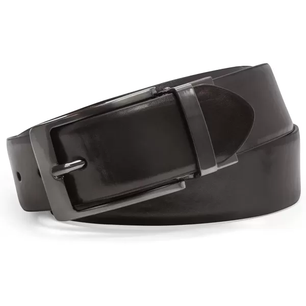 imageSteve Madden Mens Dress Casual Every Day Leather BeltBlackBrown Burnished