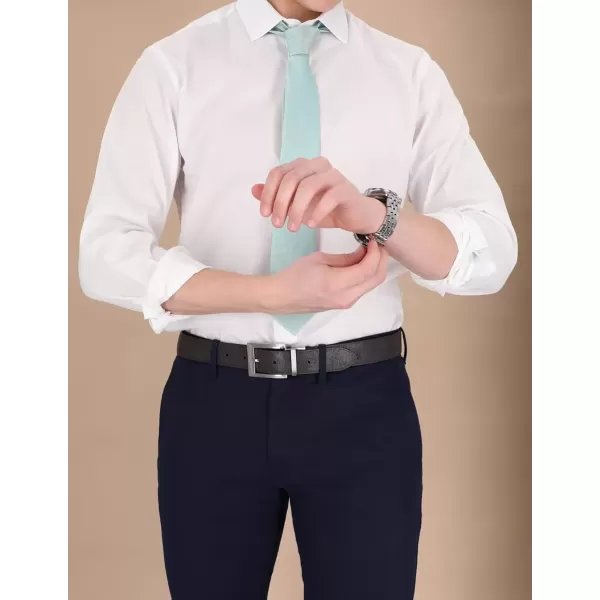 imageSteve Madden Mens Dress Casual Every Day Leather BeltBlackBrown Reversible  Saffiano