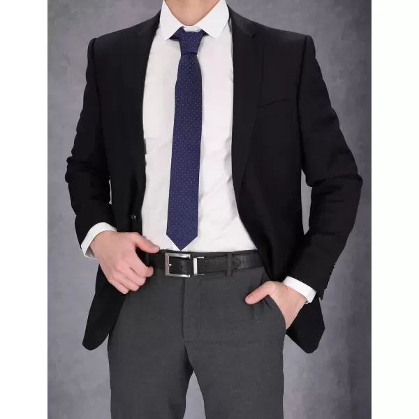 imageSteve Madden Mens Dress Casual Every Day Leather BeltBlackBrown Saffiano