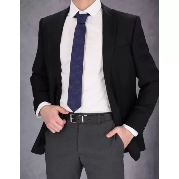imageSteve Madden Mens Dress Casual Every Day Leather BeltBlackBrown Textured