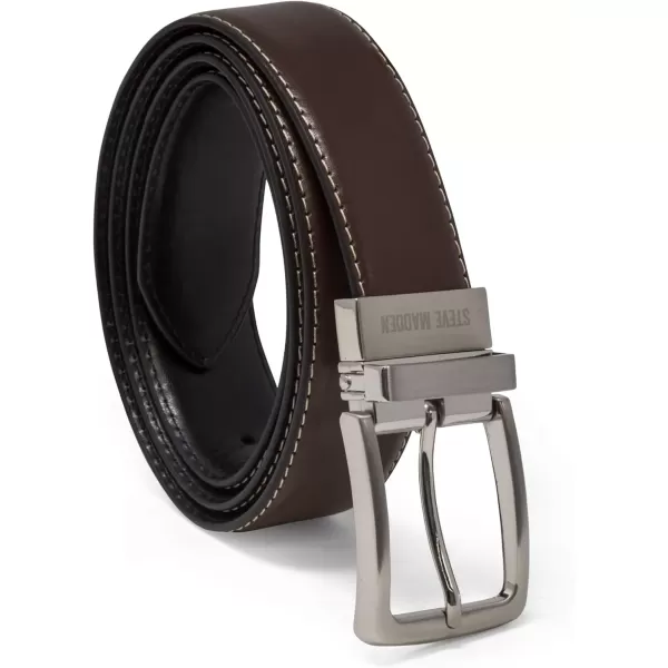 imageSteve Madden Mens Dress Casual Every Day Leather BeltBrownBlack
