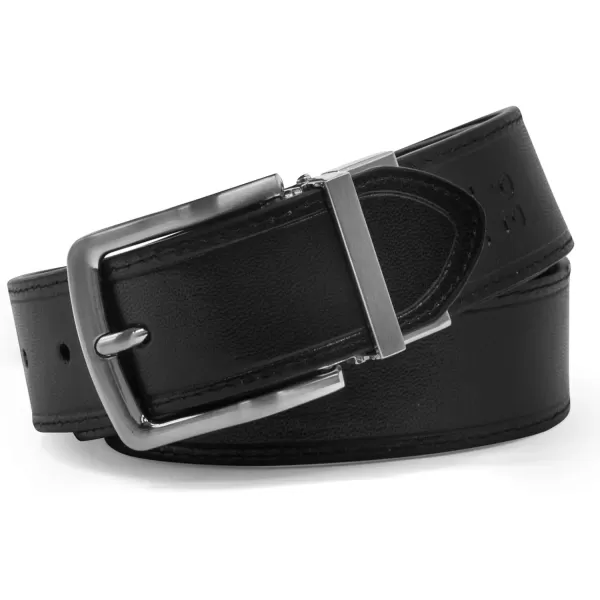 imageSteve Madden Mens Dress Casual Every Day Leather BeltBrownBlack Oil Tanned