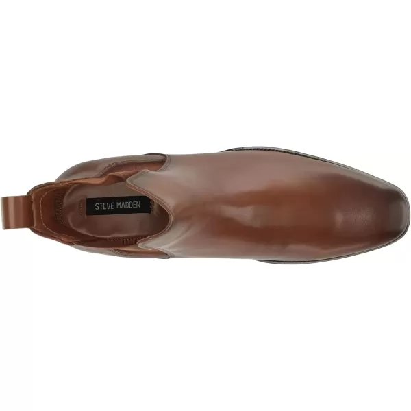 imageSteve Madden Mens Hamlin Chelsea BootTan Leather