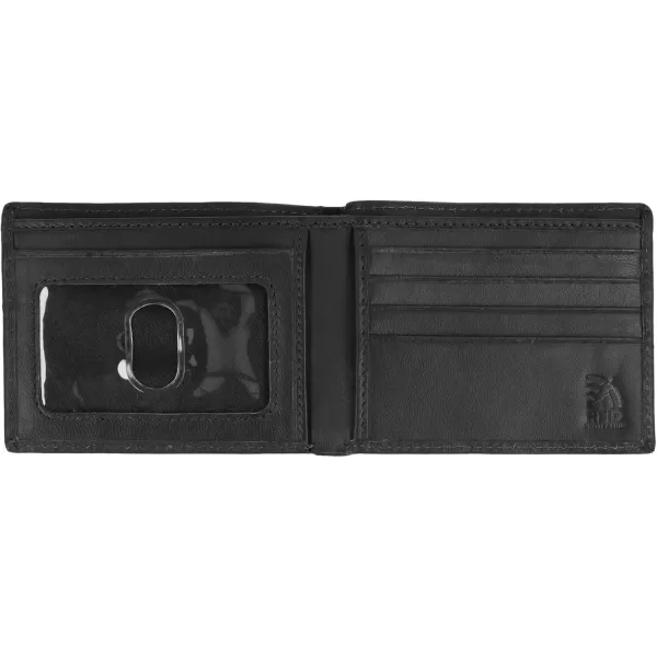 imageSteve Madden Mens RFID Leather Wallet Gift Set with Key FobBlack