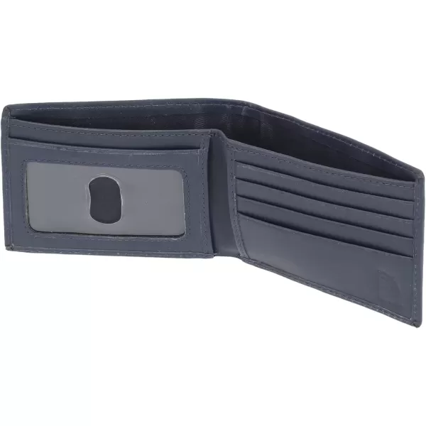 imageSteve Madden Mens RFID Leather Wallet Gift Set with Key FobNavy