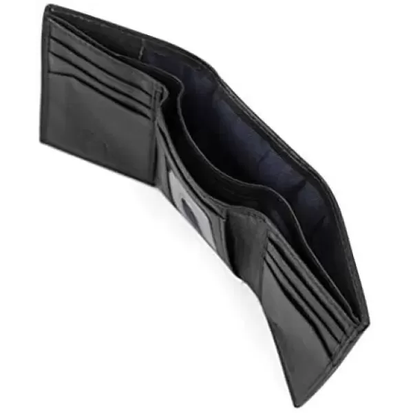 imageSteve Madden Mens RFID Trifold Wallet with Id WindowBlack