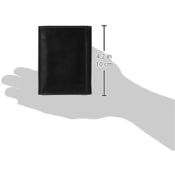 imageSteve Madden Mens RFID Trifold Wallet with Id WindowBlack Antique