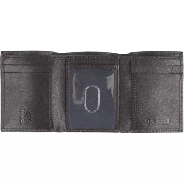 imageSteve Madden Mens RFID Trifold Wallet with Id WindowBrown