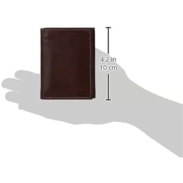 imageSteve Madden Mens RFID Trifold Wallet with Id WindowBrown Antique