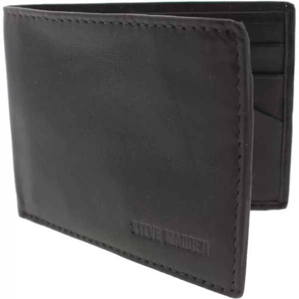 imageSteve Madden Mens Slimfold RFID Leather WalletBrown Glove