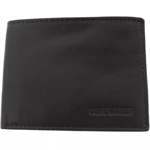 imageSteve Madden Mens Slimfold RFID Leather WalletBrown Glove