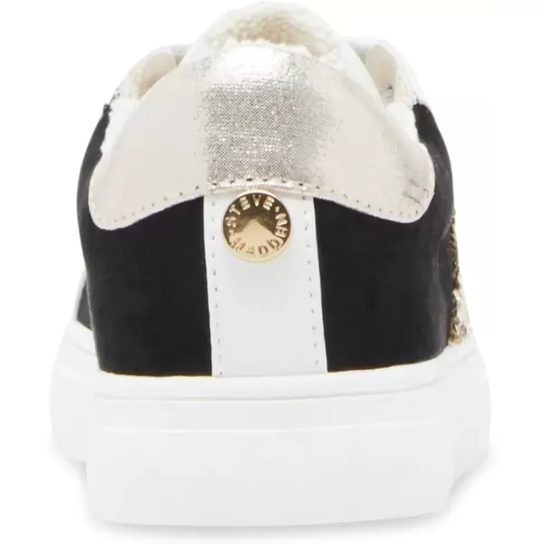 imageSteve Madden Girls Rezume SneakerBlackGold Rhinestone