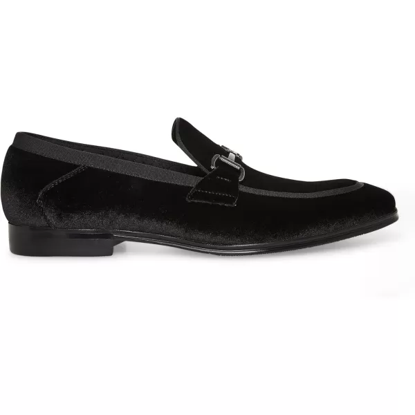 imageSteve Madden Mens Aahron LoaferBlack Velvet WSilver Bit