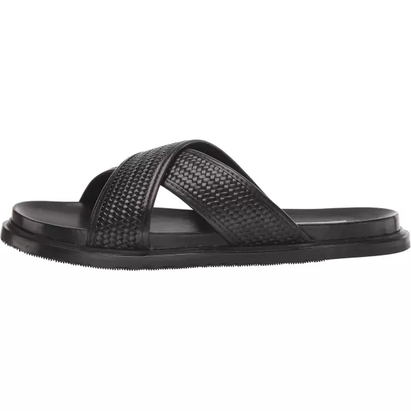 imageSteve Madden Mens Dellta Slide SandalBlack Leat
