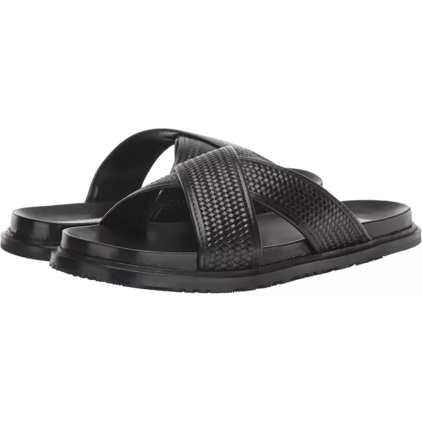 imageSteve Madden Mens Dellta Slide SandalBlack Leat