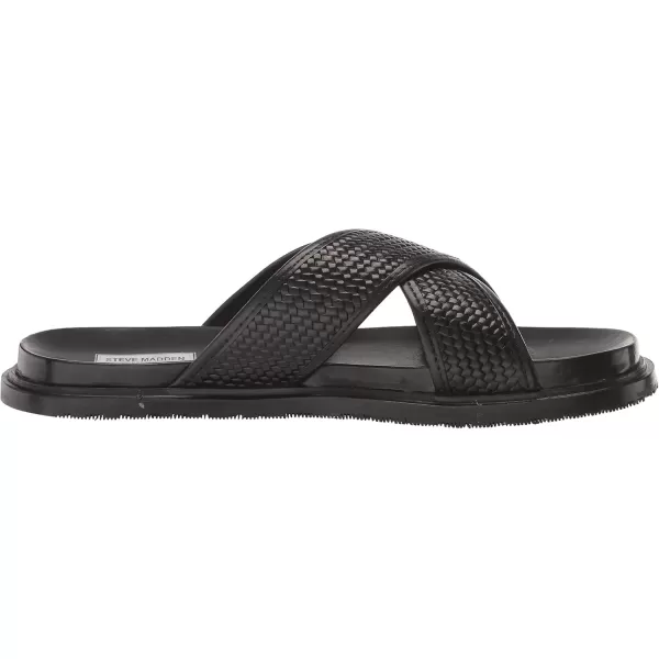 imageSteve Madden Mens Dellta Slide SandalBlack Leat