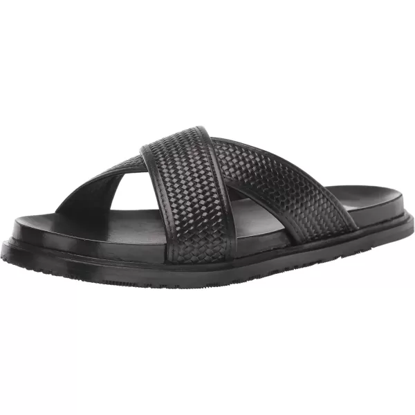 imageSteve Madden Mens Dellta Slide SandalBlack Leat