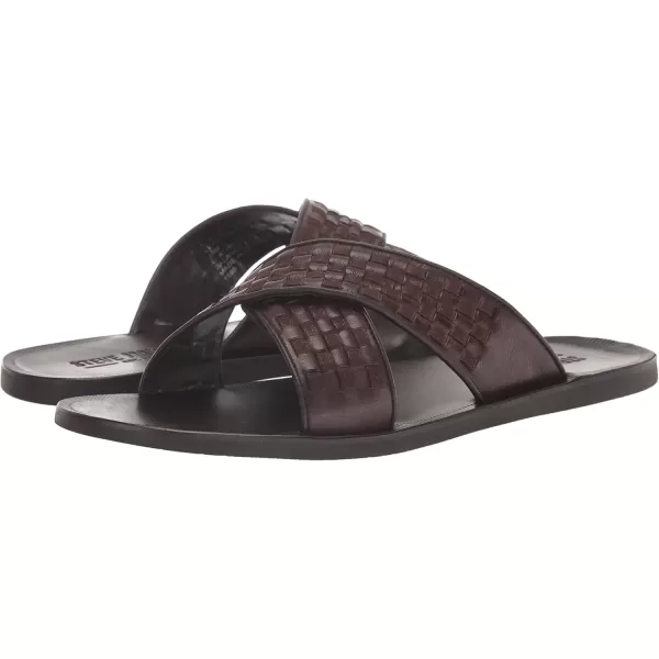 imageSteve Madden Mens Lukke Slide SandalBrown Leather