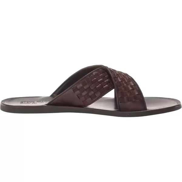 imageSteve Madden Mens Lukke Slide SandalBrown Leather