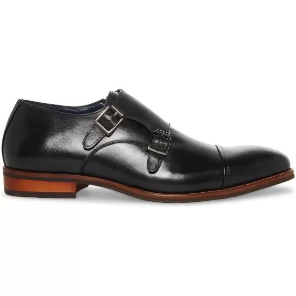 imageSteve Madden Mens Classic MonkStrap LoaferBlack Leather