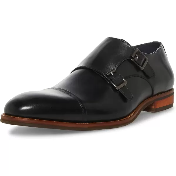 imageSteve Madden Mens Classic MonkStrap LoaferBlack Leather
