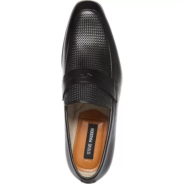 imageSteve Madden Mens Emree Penny LoaferBlack Leather