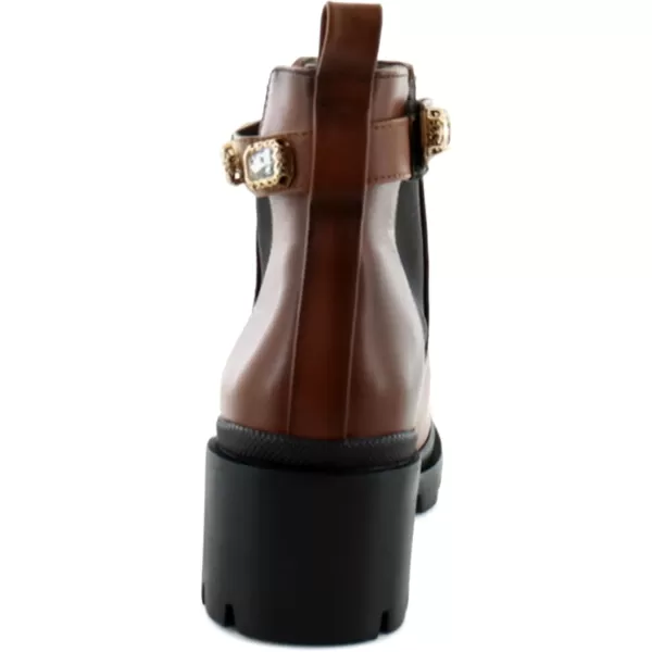 imageSteve Madden Womens Amulet Ankle BootCognac Leather