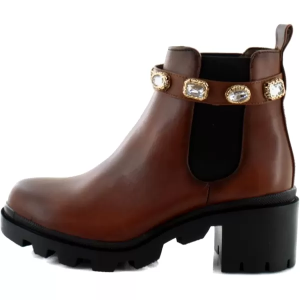 imageSteve Madden Womens Amulet Ankle BootCognac Leather