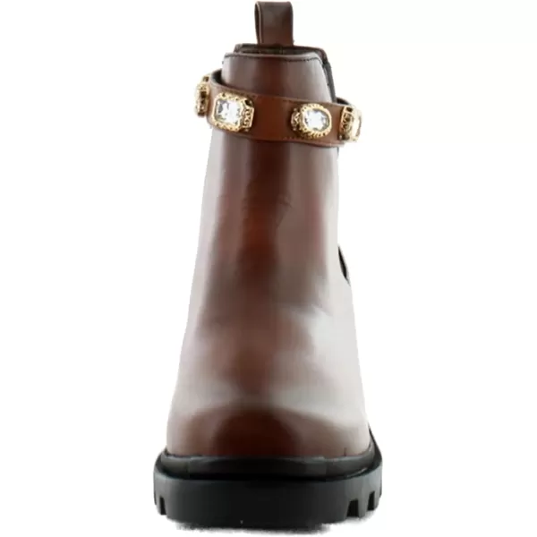 imageSteve Madden Womens Amulet Ankle BootCognac Leather