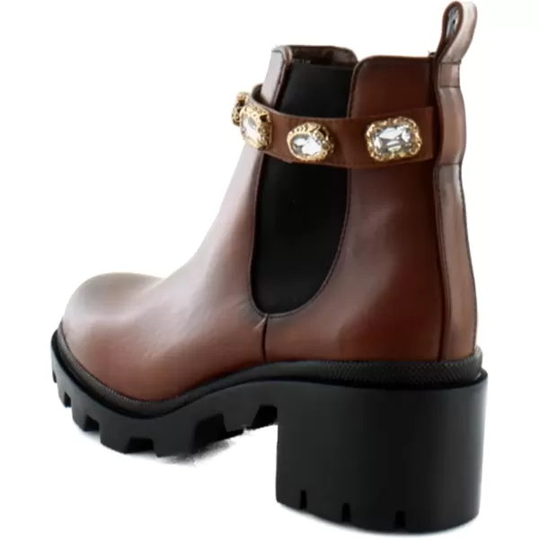 imageSteve Madden Womens Amulet Ankle BootCognac Leather