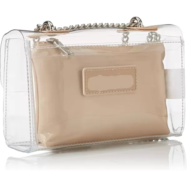 imageSteve Madden Womens Clutch Crossbody HandbagClear