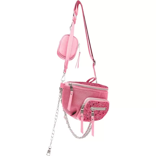 imageSteve Madden Womens Maxima Crossbody HandbagHot Pink