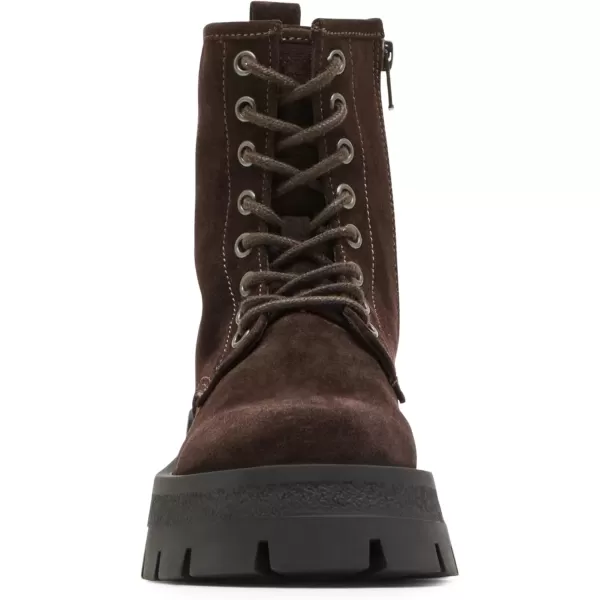 imageSteve Madden Womens Combat BootBrown Suede