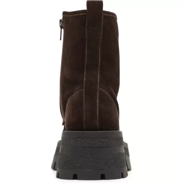 imageSteve Madden Womens Combat BootBrown Suede