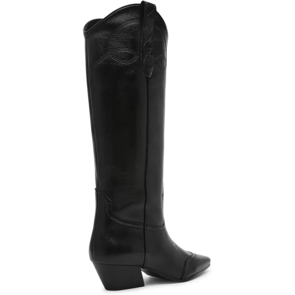 imageSteve Madden Womens Dollie Western BootBlack Leather