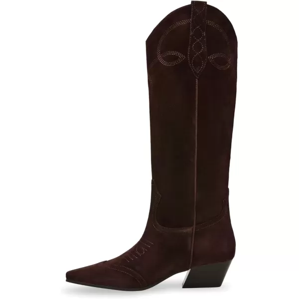 imageSteve Madden Womens Dollie Western BootBrown Suede