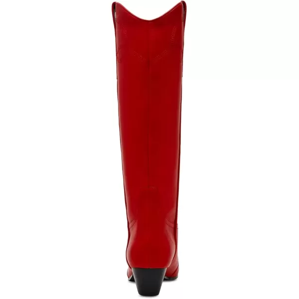 imageSteve Madden Womens Dollie Western BootRed Leather