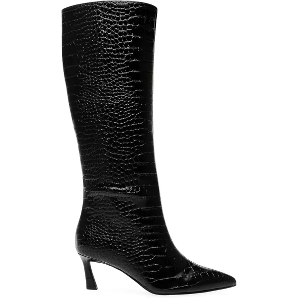 imageSteve Madden Womens Lavan Knee High BootBlack Croco