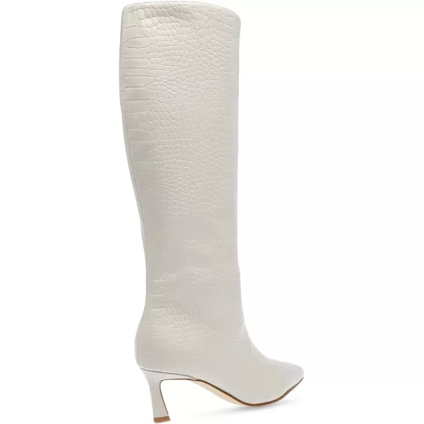 imageSteve Madden Womens Lavan Knee High BootBone Croco