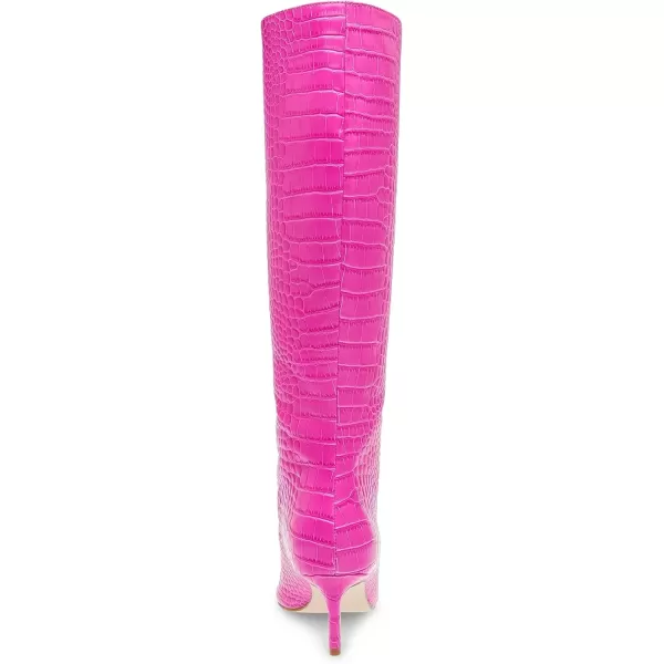 imageSteve Madden Womens Lavan Knee High BootPink Croco