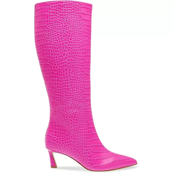 imageSteve Madden Womens Lavan Knee High BootPink Croco
