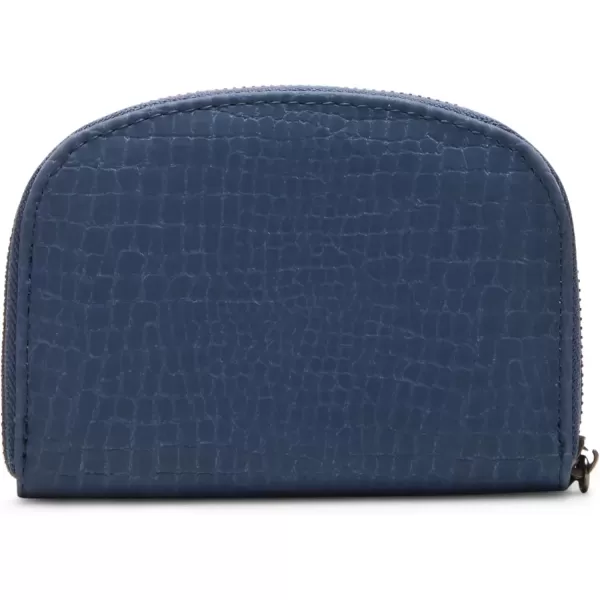 imageSteve Madden Womens Bjadez Card Case Wallet JADEZ Dome Zipper PouchBlue
