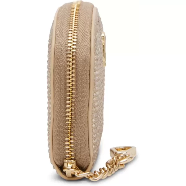 imageSteve Madden Womens Bjadez Card Case Wallet JADEZ Dome Zipper PouchChampagne