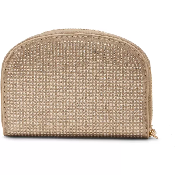 imageSteve Madden Womens Bjadez Card Case Wallet JADEZ Dome Zipper PouchChampagne