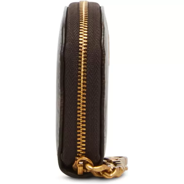 imageSteve Madden Womens Bjadez Card Case Wallet JADEZ Dome Zipper PouchDk Brown