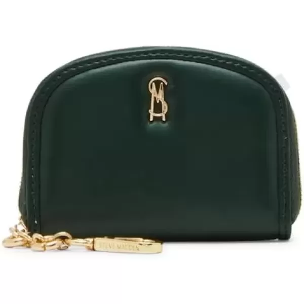 imageSteve Madden Womens Bjadez Card Case Wallet JADEZ Dome Zipper PouchGreen