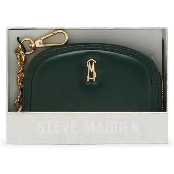 imageSteve Madden Womens Bjadez Card Case Wallet JADEZ Dome Zipper PouchGreen