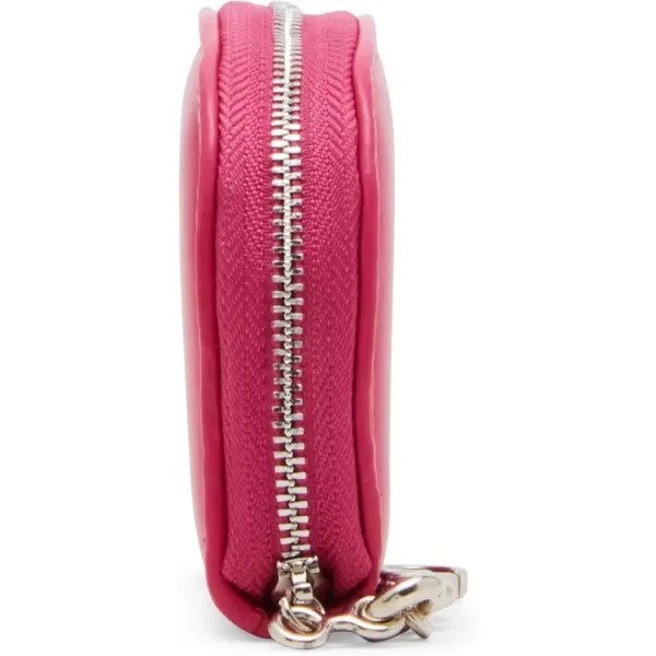 imageSteve Madden Womens Bjadez Card Case Wallet JADEZ Dome Zipper PouchHot Pink