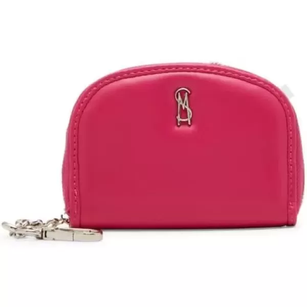 imageSteve Madden Womens Bjadez Card Case Wallet JADEZ Dome Zipper PouchHot Pink