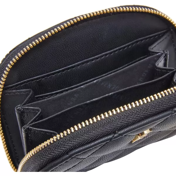 imageSteve Madden Womens Bjadez Card Case Wallet JADEZ Dome Zipper PouchQuilted Black